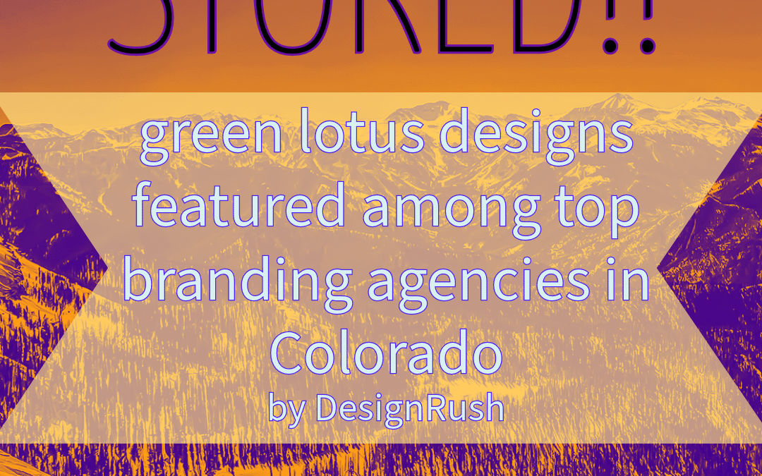Top Branding Agencies in Colorado, DesignRush includes green lotus designs, as featured agency